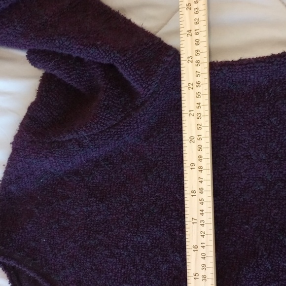 Basic Threads Santa Monica Womens Sweater Sz M Purple Pullover Cozy Oversized - Picture 7 of 8